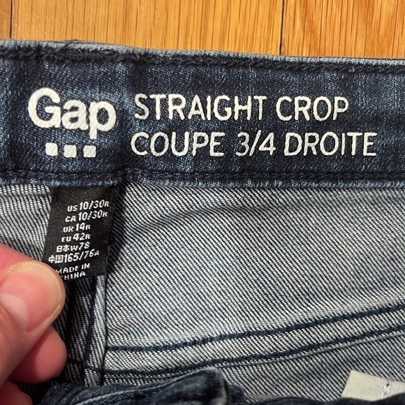 Gap womens straight crop jeans 10/30. - Picture 2 of 9